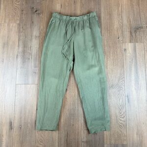 a new day Green Linen Pants